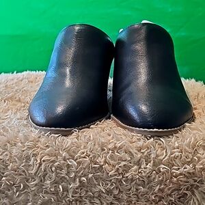 Torrid 10.5 Black Faux Leather Mule Bootie